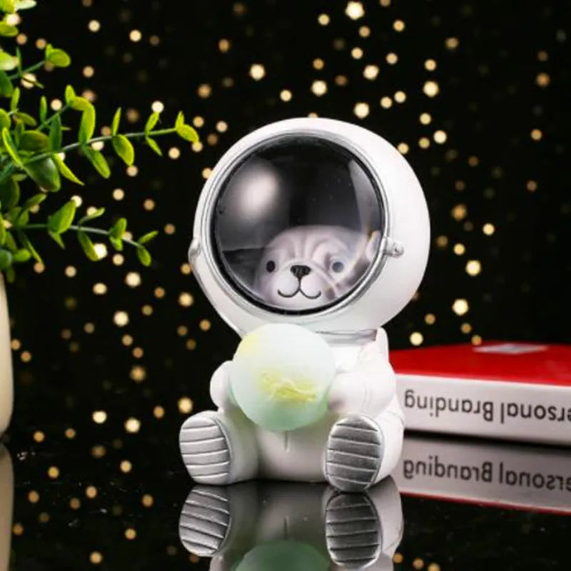 Resin animal starry sky night light with LED lighting and battery operation