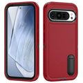 Wei Sanfang protective phone case with bracket for Google Pixel9 in black and orange finish
