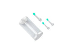 NE3 wireless ear cleaner otoscope with camera, spoon heads, and charging cable on white background