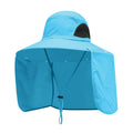 Fisherman hat with neck sun protection in quick-drying nylon fabric for outdoor summer use