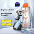 Peep-proof tempered film screen protector for iPhone 16 Pro, privacy anti-blue light full screen