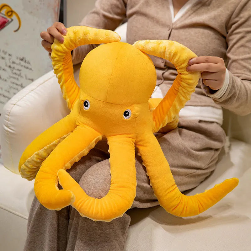 Octopus plush toy soft cushion pillow in octopus colour 30cm height