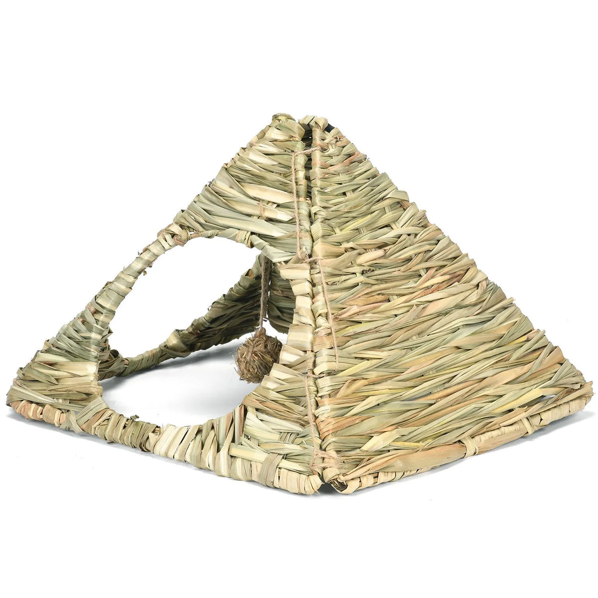 Pet Foldable Grass Hut Rabbit Nest made from natural grass for small animals