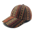 Women's bohemian-style baseball cap in polyester with a dome crown, shown in one of eight available colours.