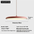Macaron flying saucer chandelier in 25cm or 40cm, 220V, for bedroom or dining room ceiling