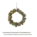 Small pet chew toy set with straw ball ring and applewood ring for hamsters, rabbits and guinea pigs