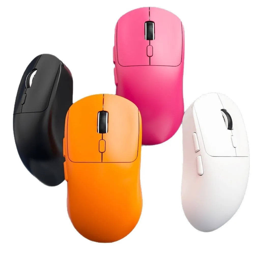 Three-mode wireless Bluetooth mouse with wired 2.4G optical USB, compact 11.5 x 5.5 x 4 cm, available in multiple colours
