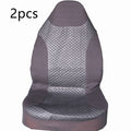 Black quilted PU car seat cover with plastic hooks for securing