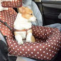 Small medium dog car kennel cushion 50x50x20cm cloth with removable washable cover in black
