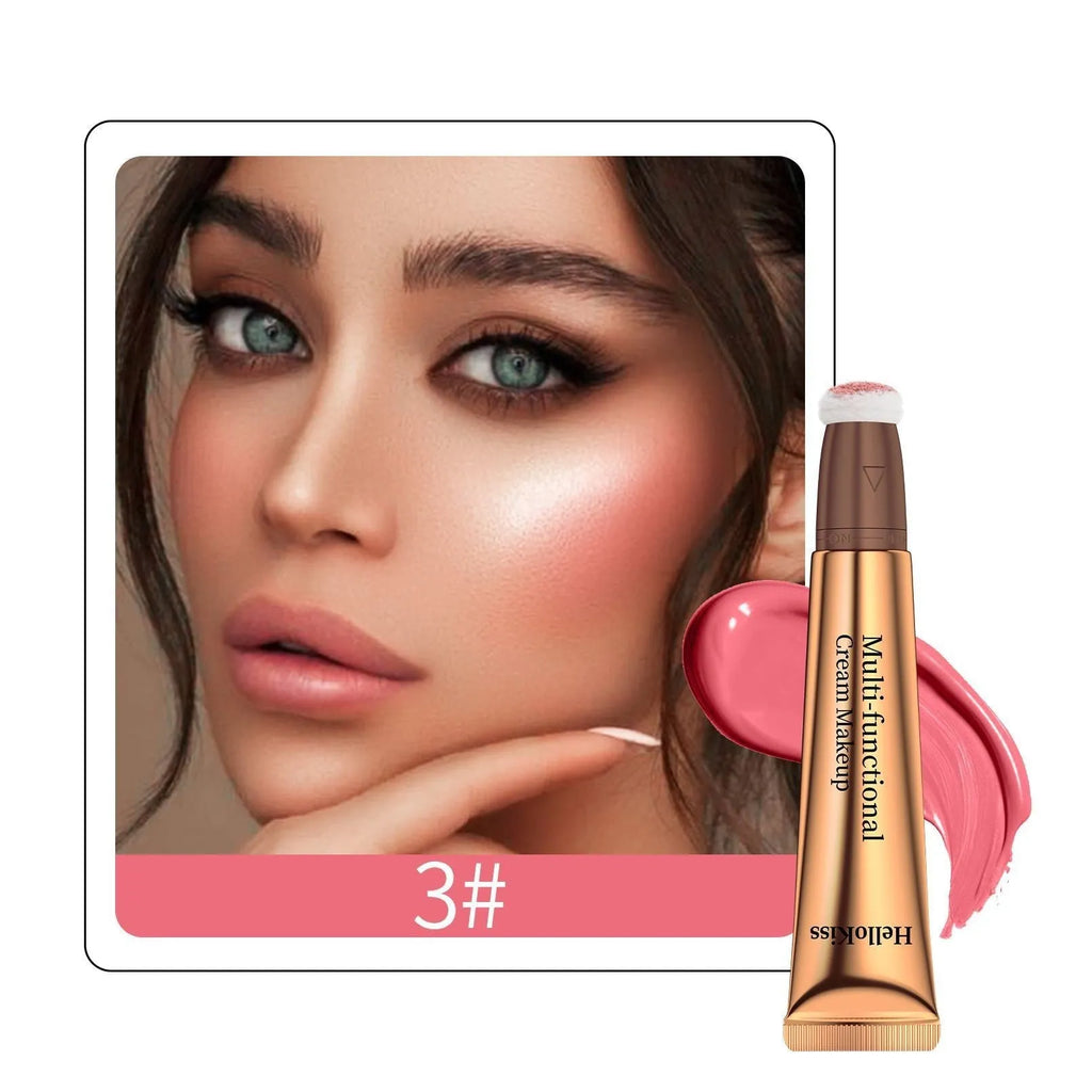 Highlight shading pen with sponge head applicator for facial contouring makeup
