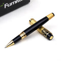 VITNAT metal ballpoint pen with hollow pattern, 0.5mm writing point, and black ink for office and school use
