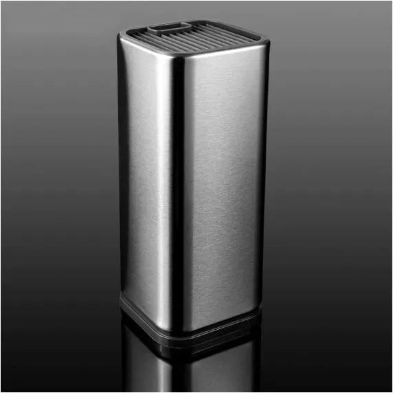 Black and white PP plastic kitchen tool holder with storage bucket for organising knives and cutlery.