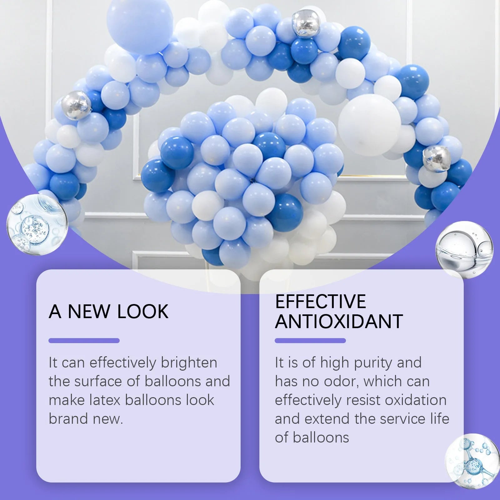 100ml balloon surface texture spray bottle for creating lustrous finish on party balloons