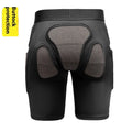 X-ray diffraction ski protective gear set showing one pair of hip pads and one pair of knee pads.