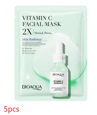 Collagen and hyaluronic acid face sheet mask set with 30g gel formula