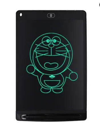 8.5 inch LCD electronic drawing board writing tablet in blue with pen, one-button lock and clear screen functions