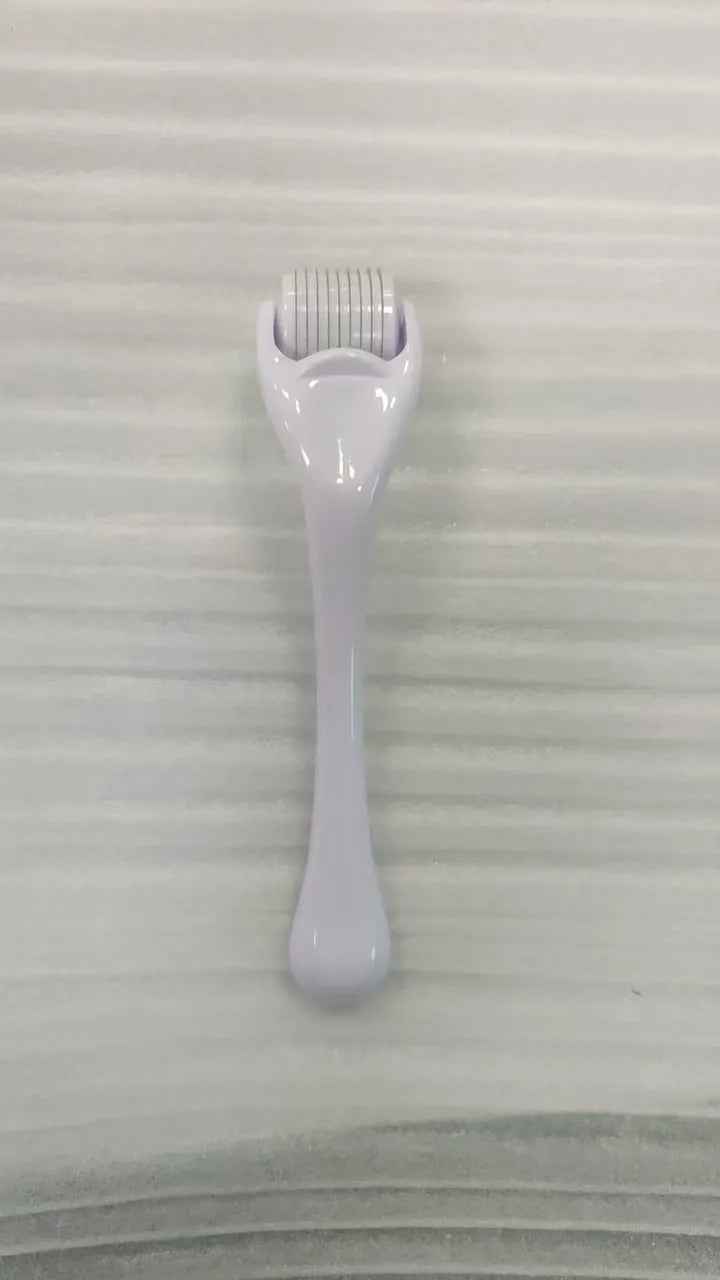 540 micro needle derma roller with mechanical design in various handle and wheel colour combinations