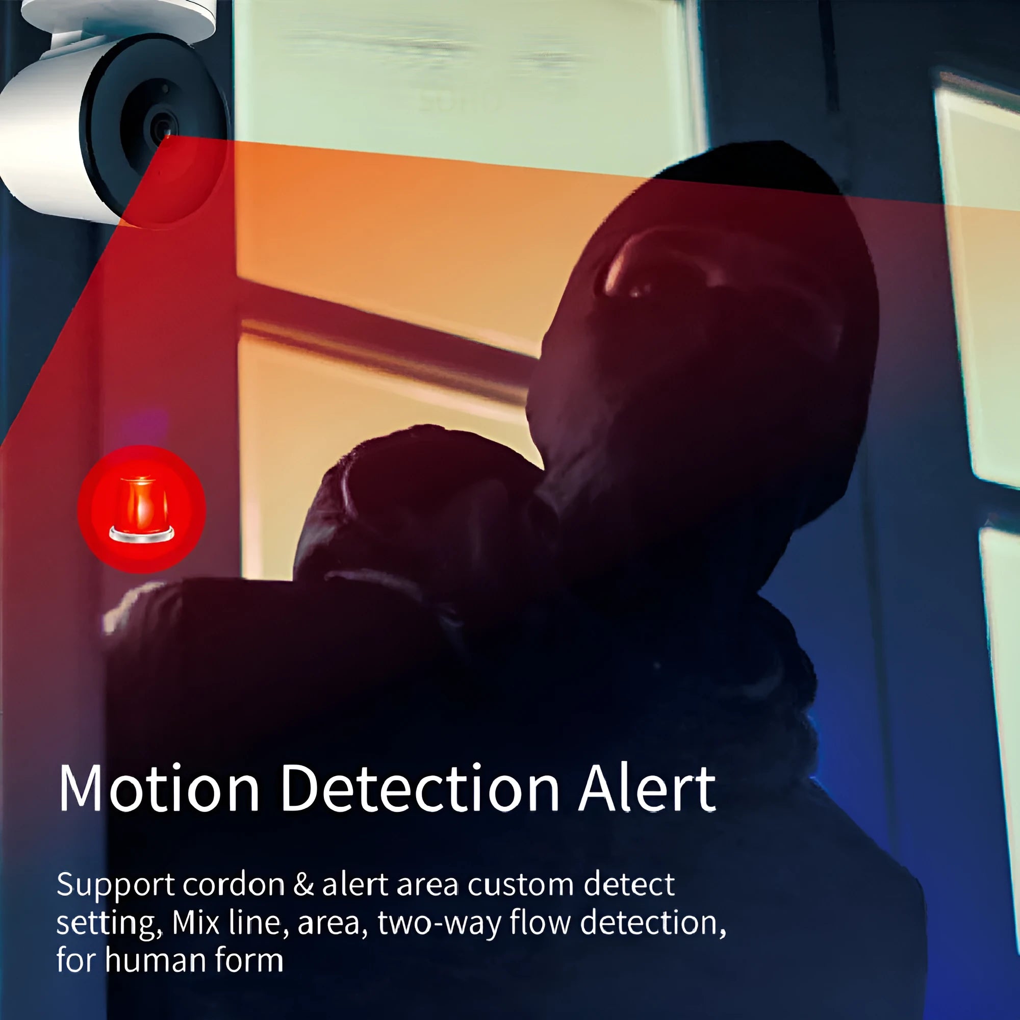 Smart Wi-Fi indoor security camera with 1080p HD video and 355-degree pan rotation