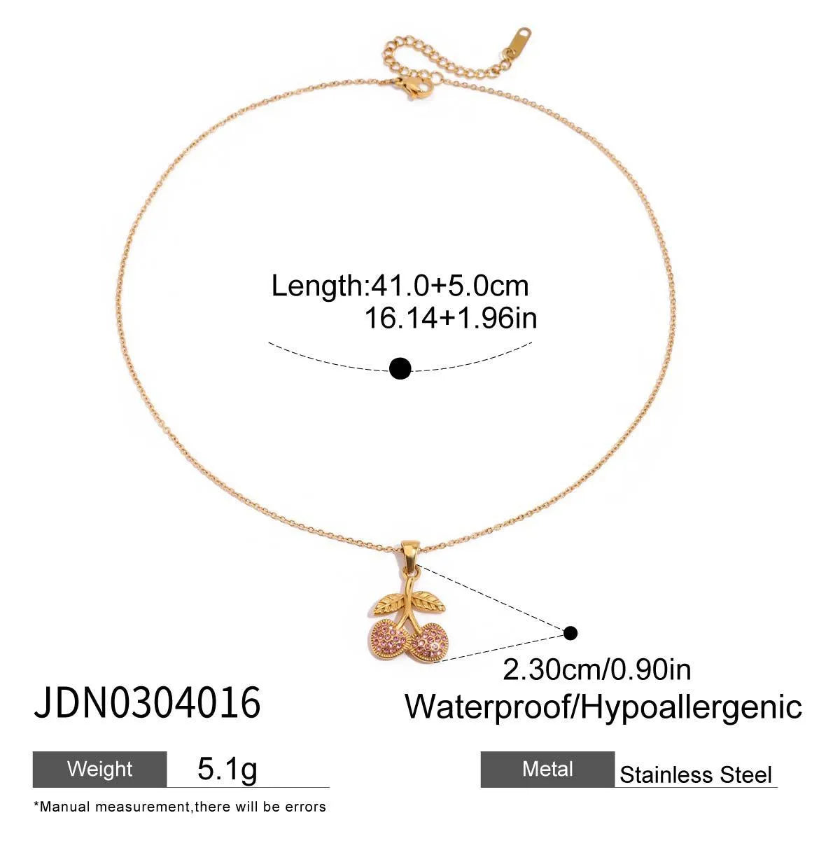 Titanium steel necklace for women with geometric pendant, blade chain, and 18K stainless steel finish