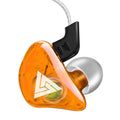 Earhook sports earphones with 3.5mm in-line plug, silicone earplugs and transparent ear-wrap design