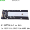 M.2 NGFF to SATA3.0 SSD adapter card with USB 3.0 interface for solid state drives
