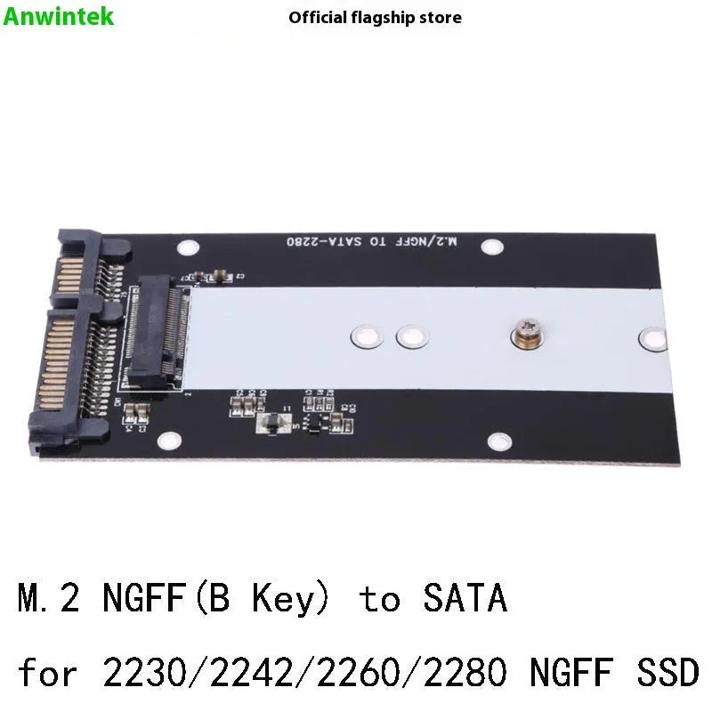 M.2 NGFF to SATA3.0 SSD adapter card with USB 3.0 interface for solid state drives