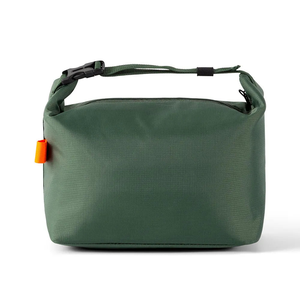 Japanese-style insulated lunch bag in Army Green colour with Oxford cloth material.