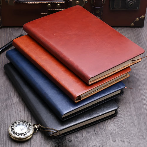 A5 business notepad with colour-changing PU cover, 114 sheets Dowling paper, 15x21.5cm, spiral-bound, available in five colours