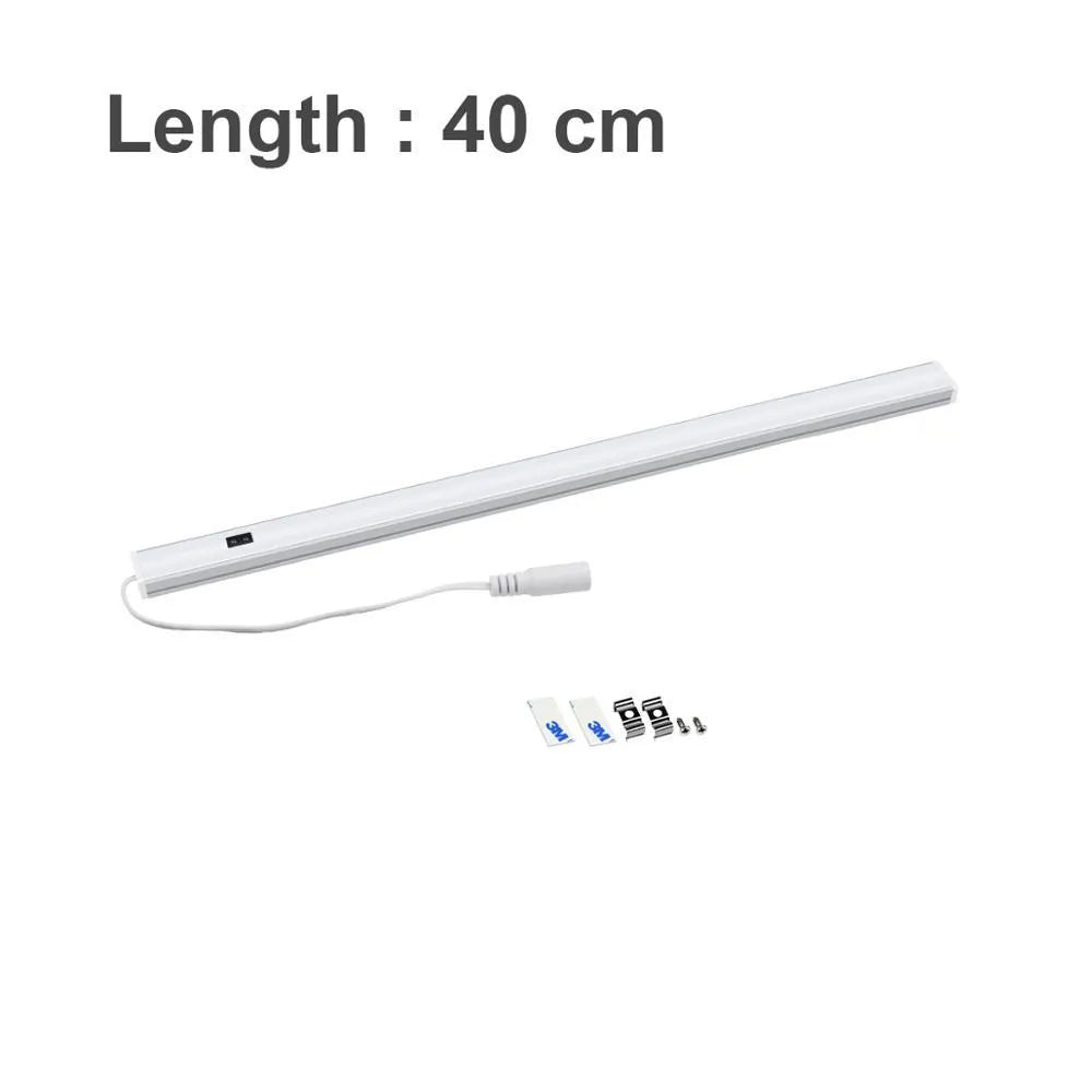 Aluminium profile LED strip bar light for cabinet and bookcase mounting