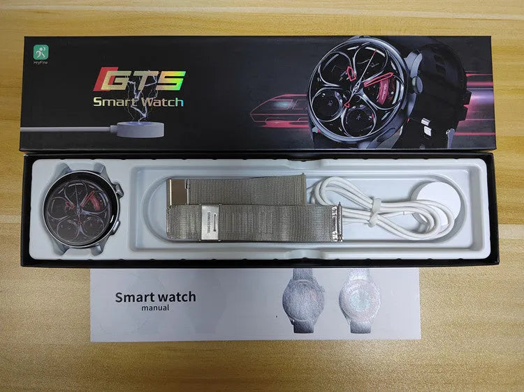 Bluetooth smart watch with heart rate blood pressure blood oxygen monitor 1.28 inch screen IP68 waterproof