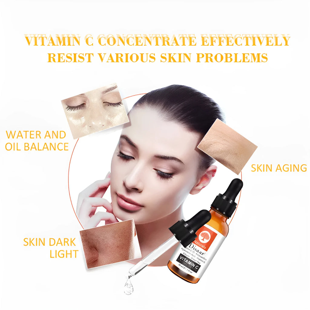 30ml Vitamin C serum liquid facial essence for brightening and softening skin
