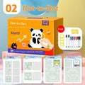 Children's erasable pen control training set with paper pages for ages 3-6, showing tracing and drawing stages.