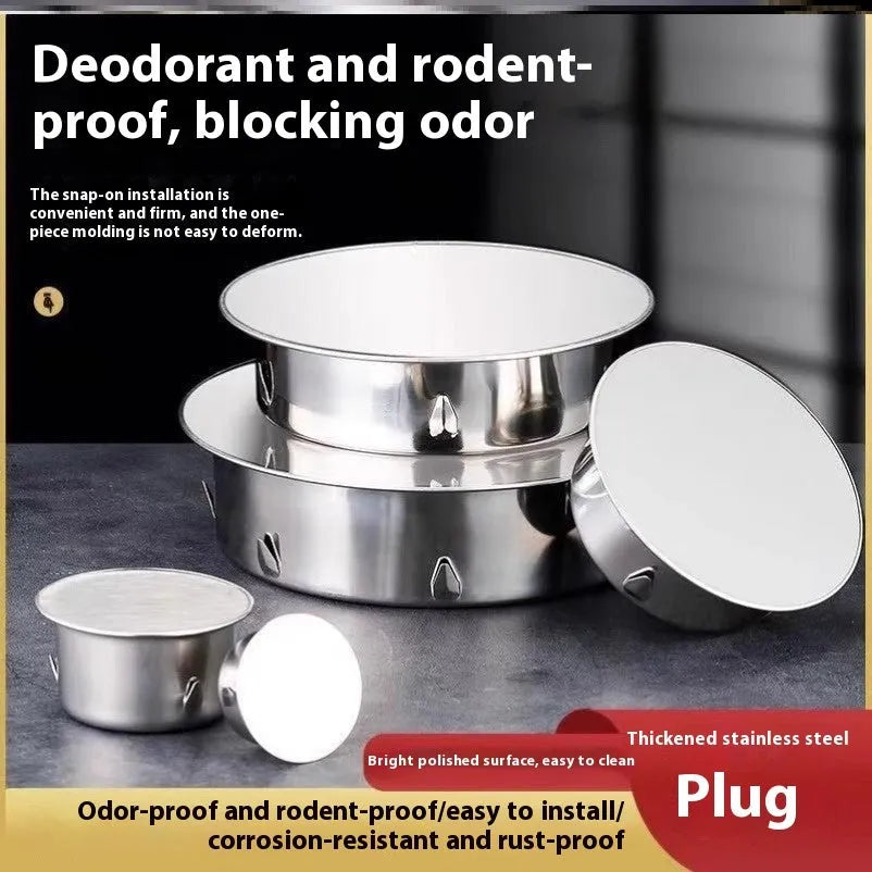 Stainless steel floor drain with deodorant seal for bathroom and kitchen drainage
