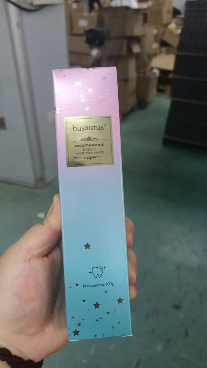 Nicotinamide dazzling white toothpaste in 100g tube for adult oral care