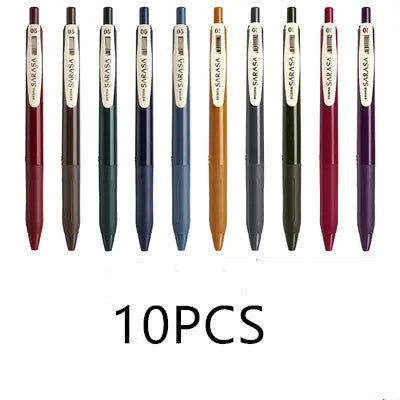 0.5mm bullet neutral gel pen with Japanese design in multiple colour options including retro styles