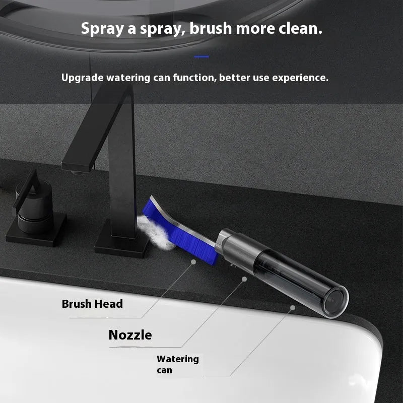 Cleaning ball gap brush with sprinkling can design plastic bathroom groove tool