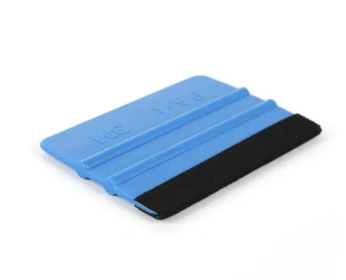 Blue PP plastic automotive film scraper 125x80mm for car decal removal