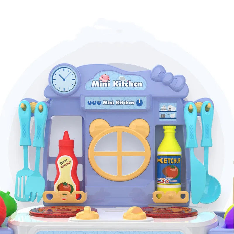 Plastic simulation kitchen toy for children's imaginative role play