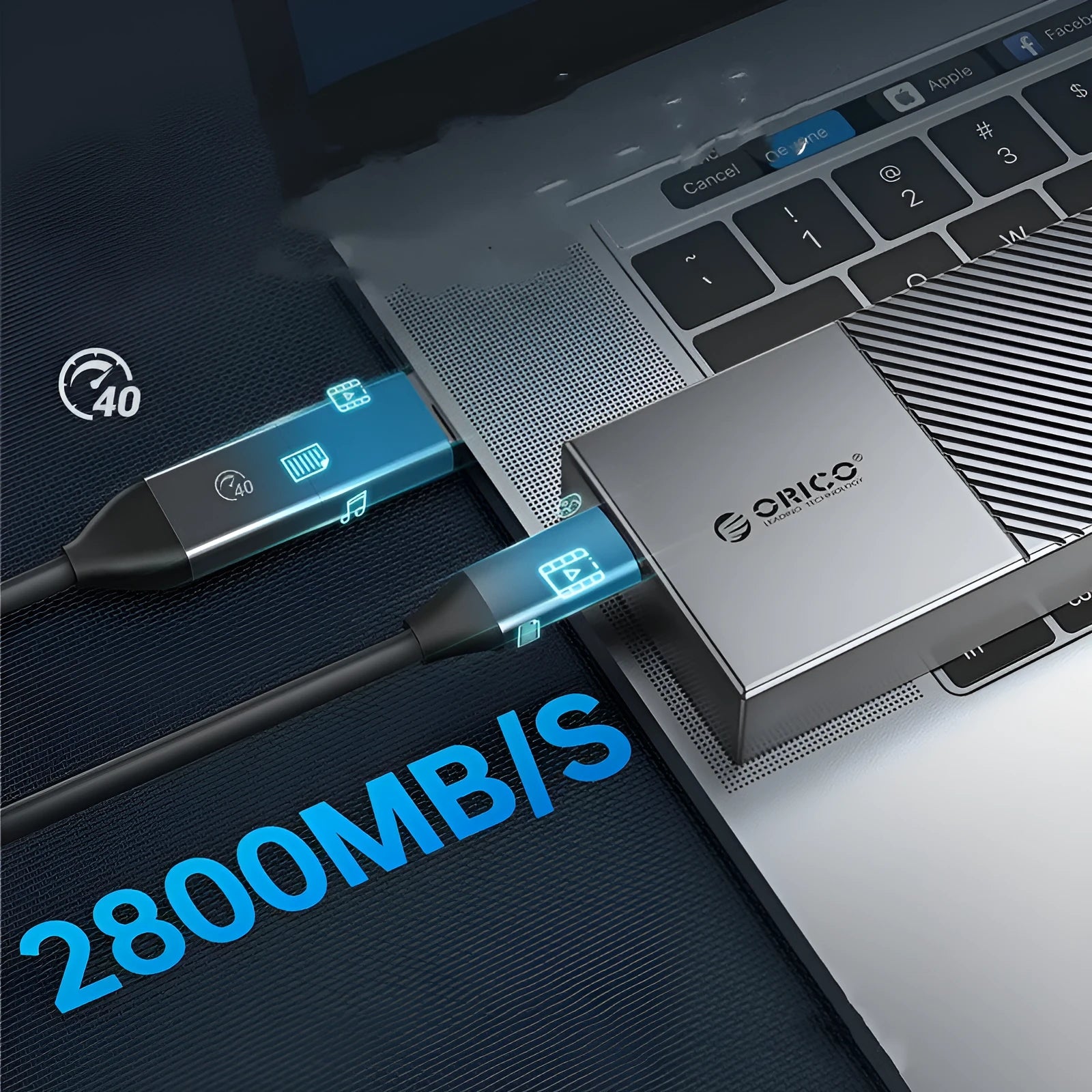 M.2 SATA NVMe high-speed disk box aluminium alloy enclosure grey