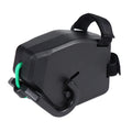 Black bike trailer tow rope with carabiner hooks for child carrier attachment