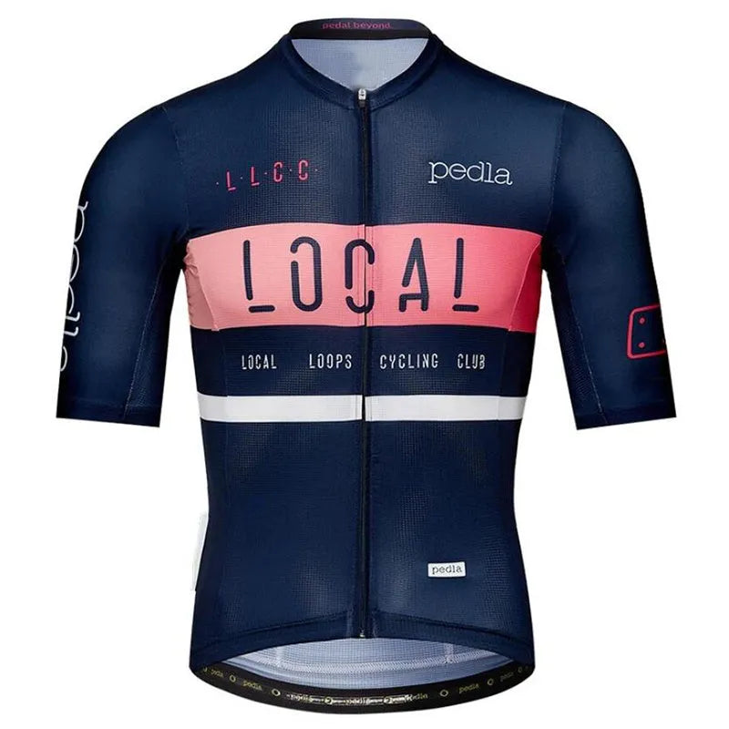 Quick-dry breathable cycling jersey for men summer riding moisture wicking top
