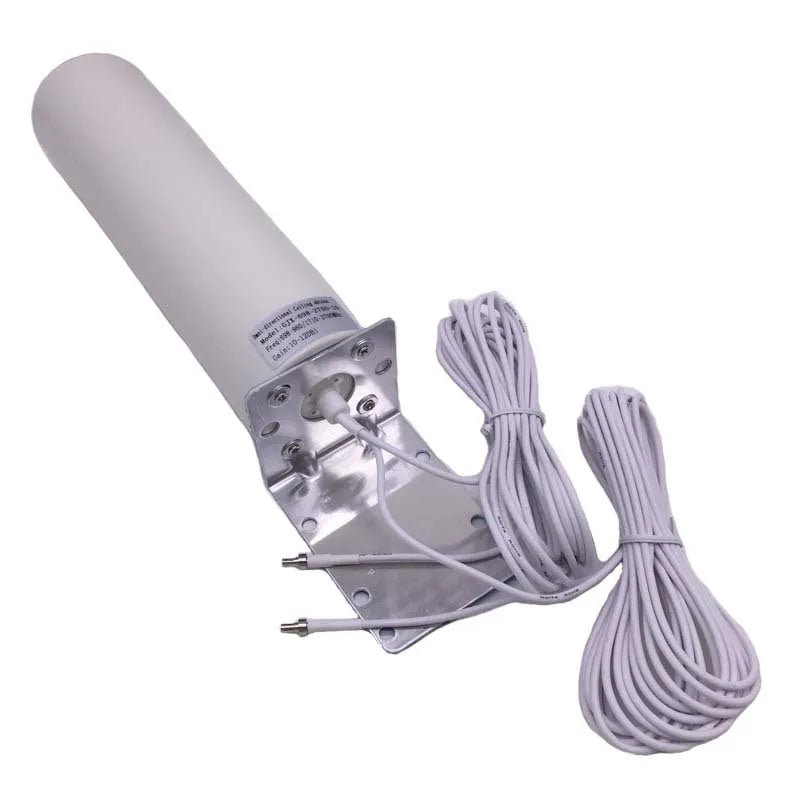 4G LTE router antenna with 12dBi gain, 698-960/1710-2700MHz, 50 Ohm, CRC9 SMA TS9 connector options