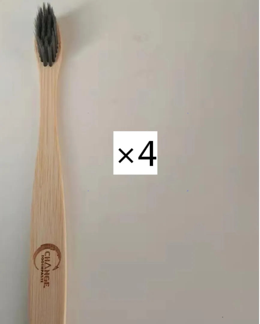 Eco friendly bamboo soft fibre toothbrush with biodegradable handle for adults
