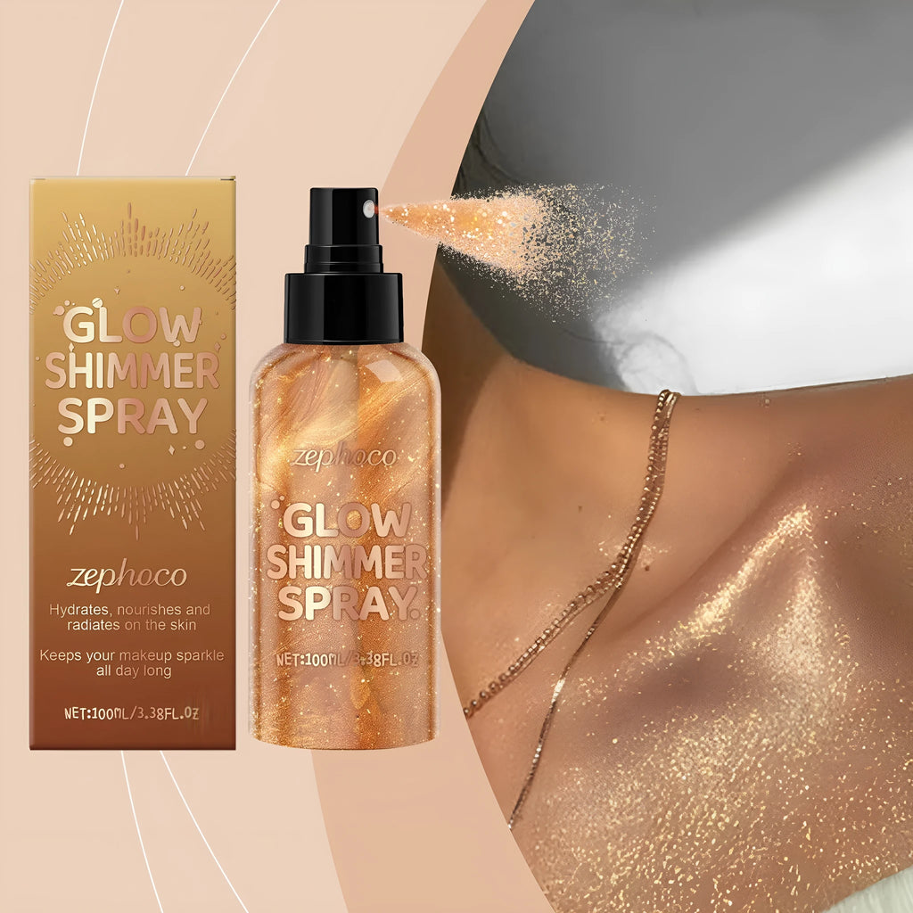 Shiny Body Spray 100ml bottle with glittering liquid for temporary skin decoration