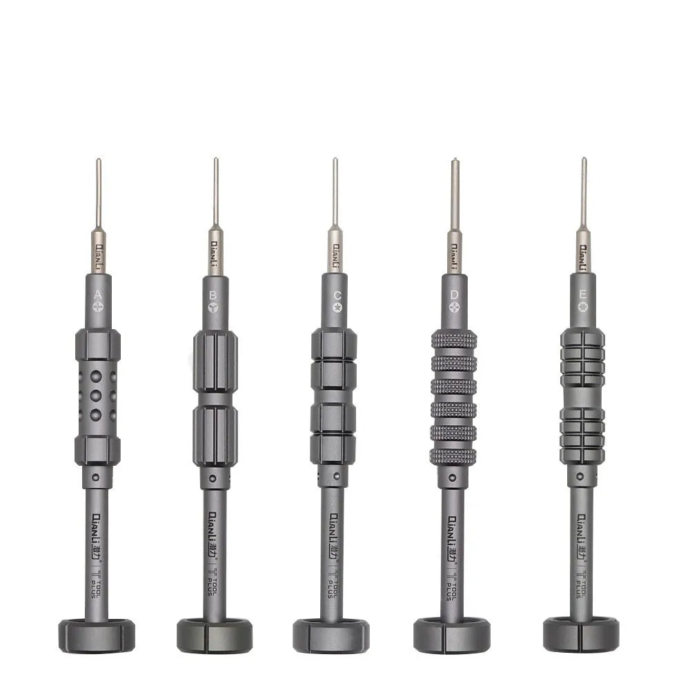 iPhone repair screwdriver with T2 triangle bit and grenade-shaped aviation alloy handle