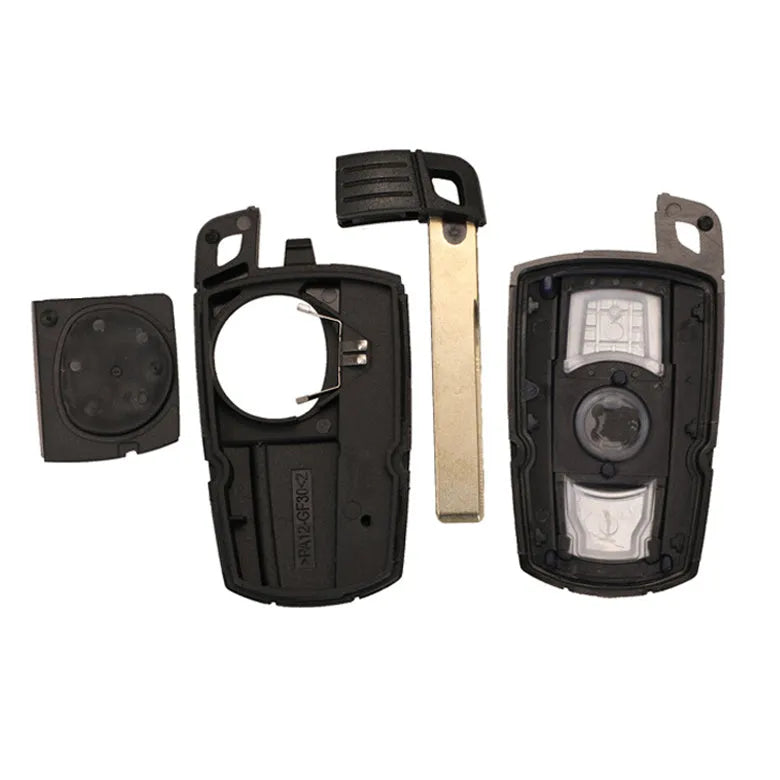 BMW CAS3 semi-intelligent remote car key with three buttons and metal/plastic construction
