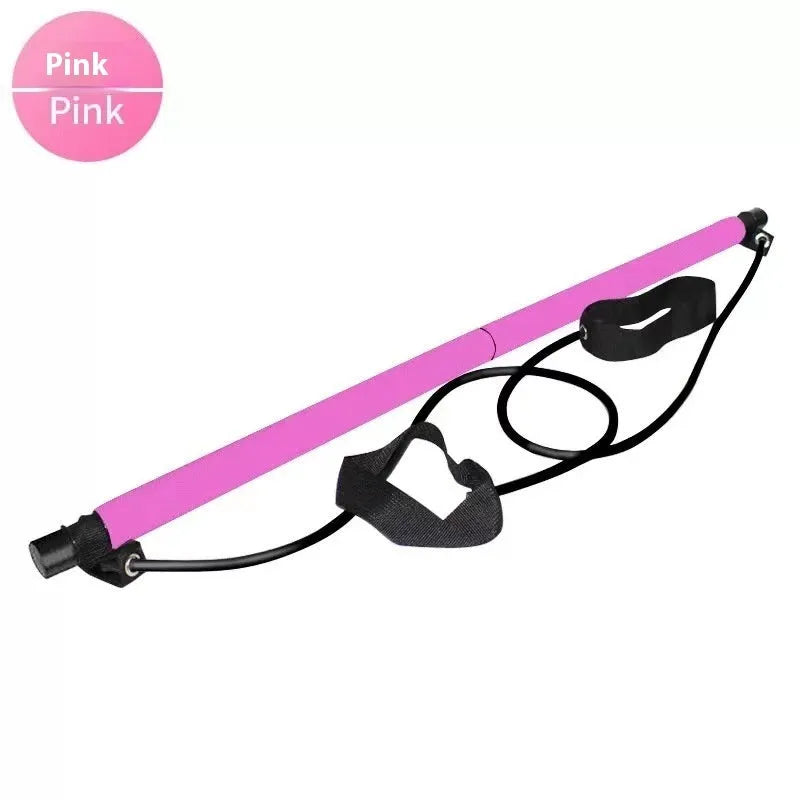Adjustable fitness pulling rope for hip training in purple, pink, blue, or black colours with matching packaging