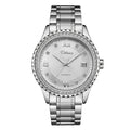 Fashionmonger men's gold and silver automatic watch with luminous hands on black and white dials.