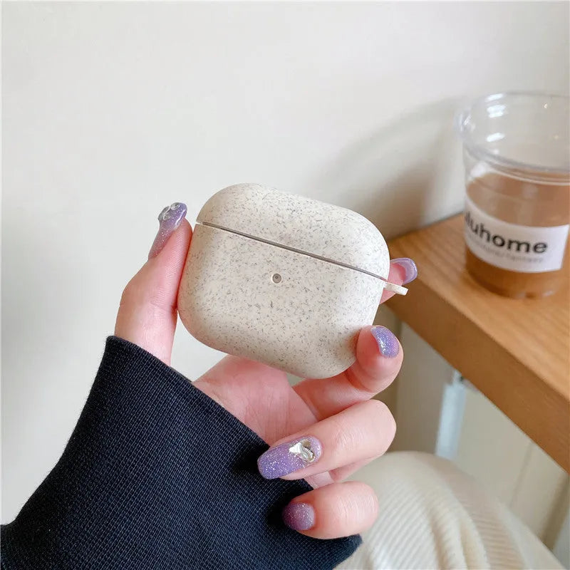 Silicone plastic degradable protective sleeve for Apple AirPods charging case soft touch solid colour