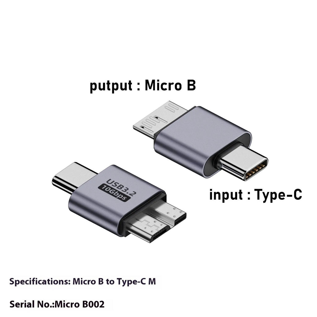 USB AM male to Micro-B male adapter for connecting legacy devices